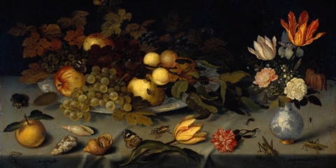 Balthasar_van_der_Ast_ _Flowers_and_Fruit_ _WGA1040